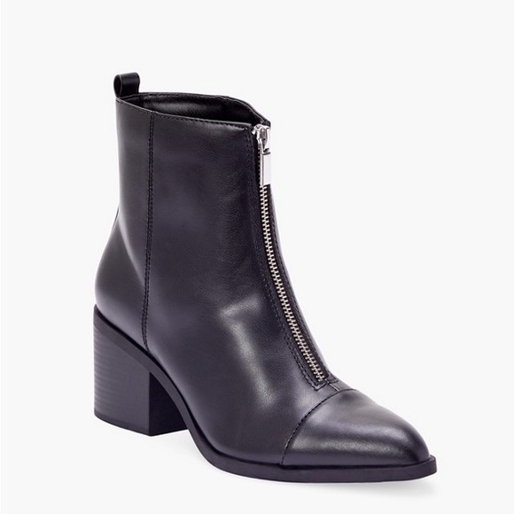 JustFab Shoes - Black Heeled Ankle Boot - NIB